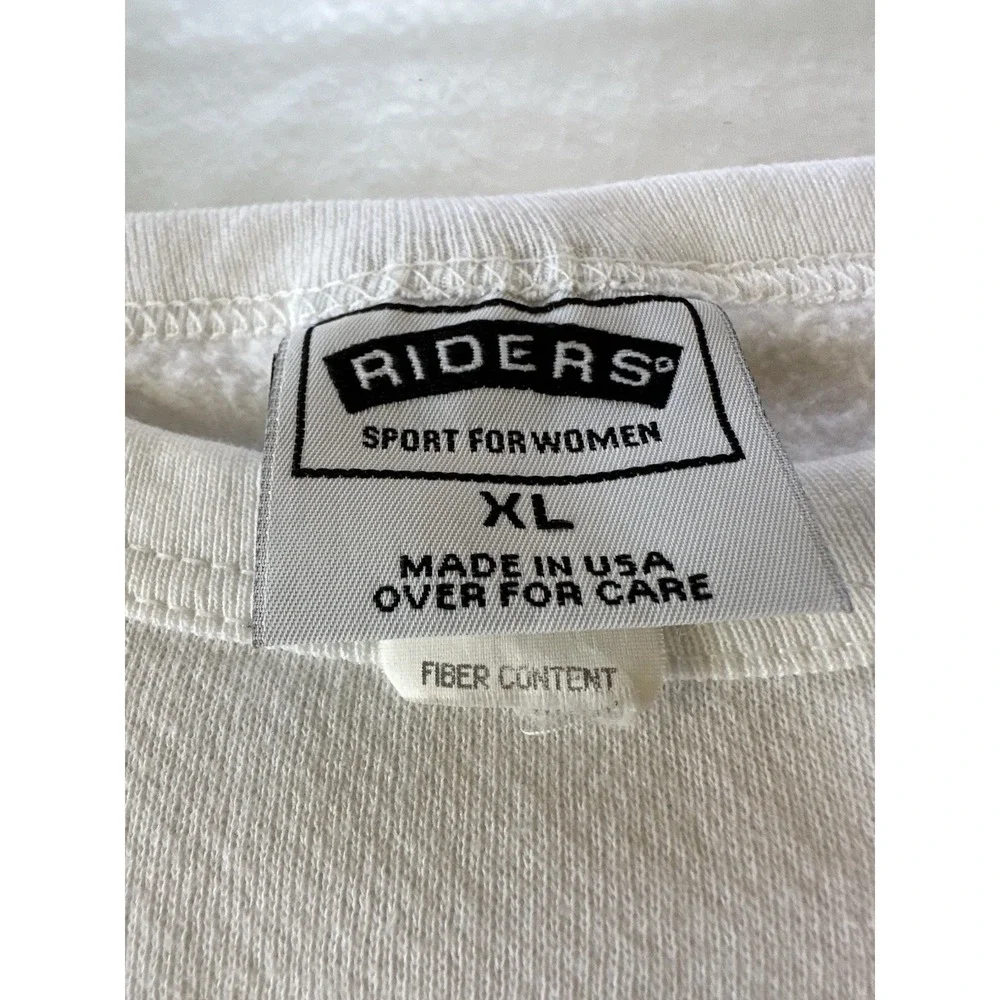 Riders Sport Ohio State Buckeyes Embroidered Crewneck Sweatshirt Womens XL USA